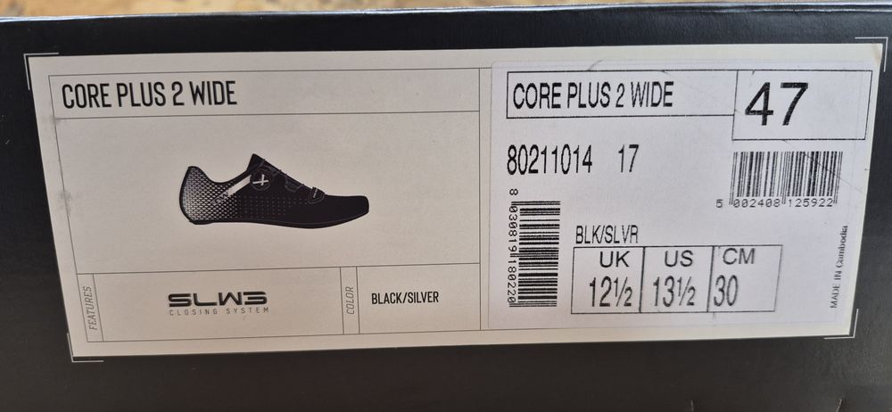 Nr2.  Buty rowerowe Northwave Core Plus 2 Wide.