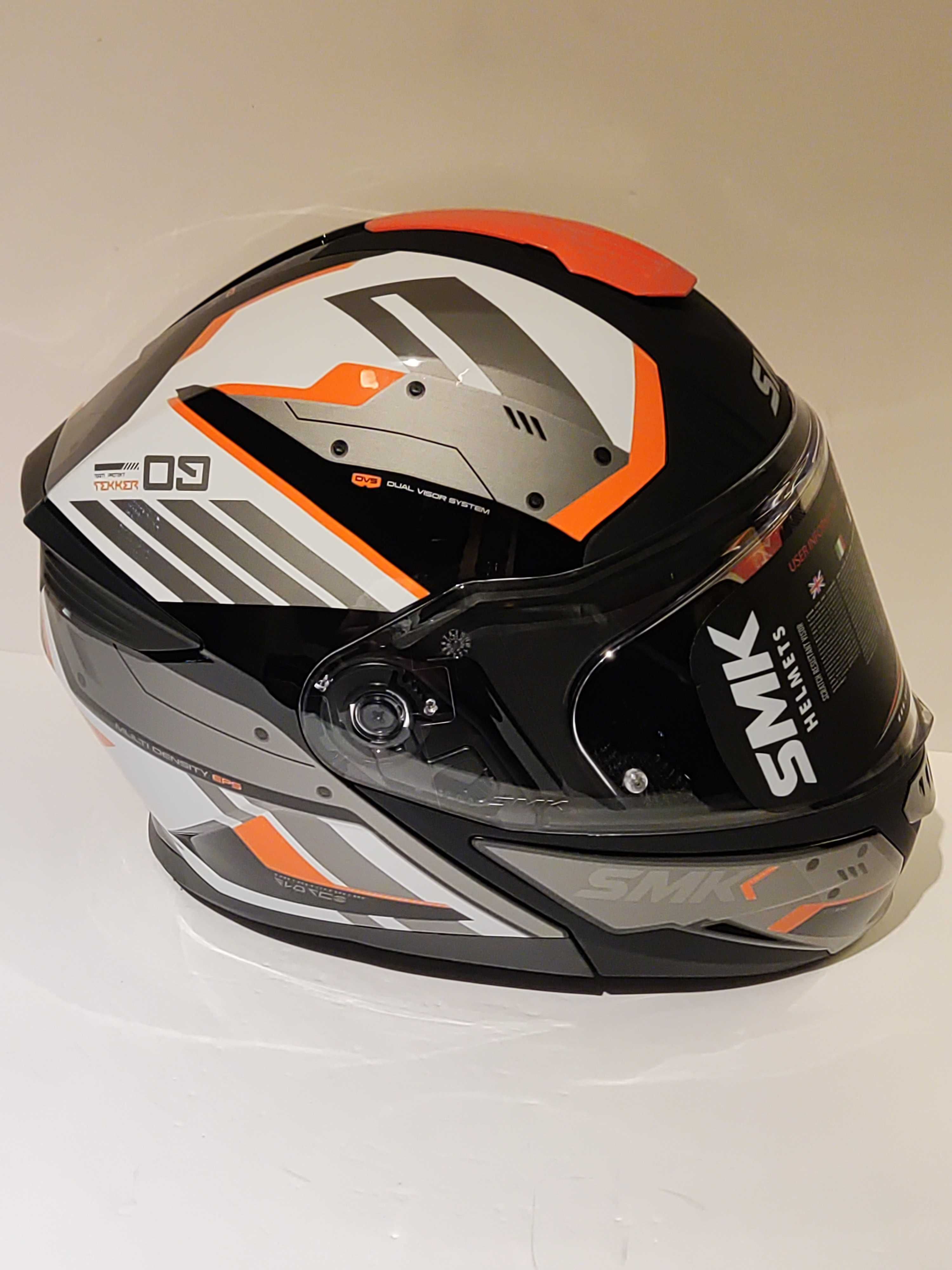 Capacete SMK modular dupla homologação P/J mota scooter novo