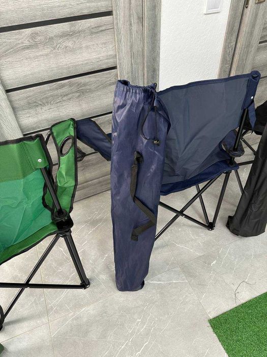 Розкладний стілець! Похідне КРІСЛО с підсклянником! + ЧОХОЛ