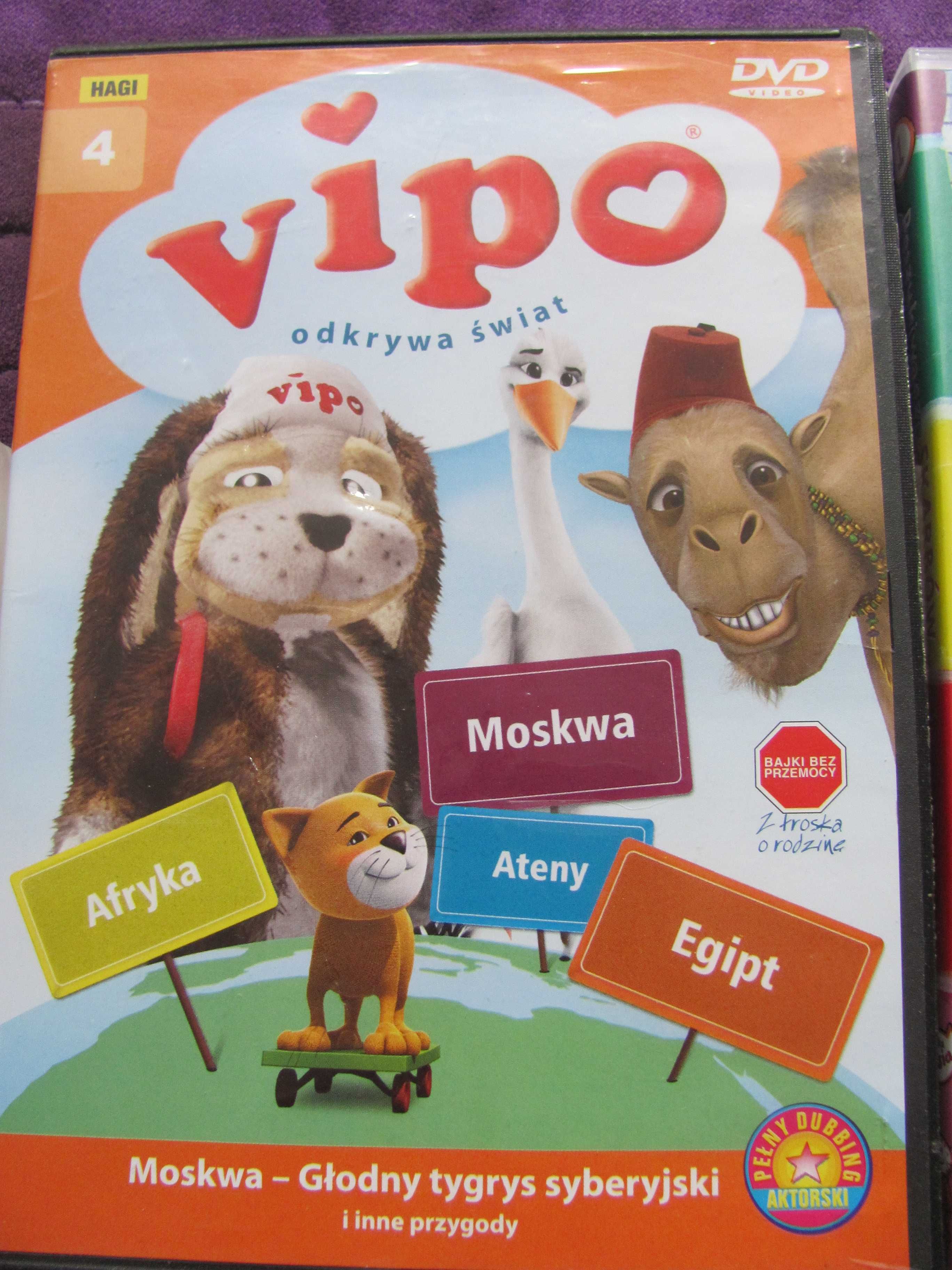 5 bajek DVD Jess, Troskliwe Misie, Pusia, Andy Pandy, Vipo