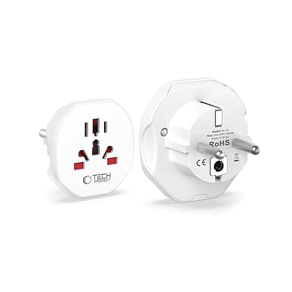 Przejściówka / adapter Tech-Protect Universal Travel Adapter na EU - b