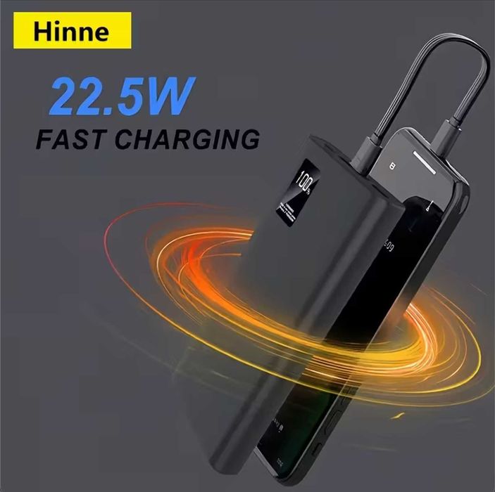 Оригінальний Портативний Повербанк Hinne 10000 з швидкою зарядкою