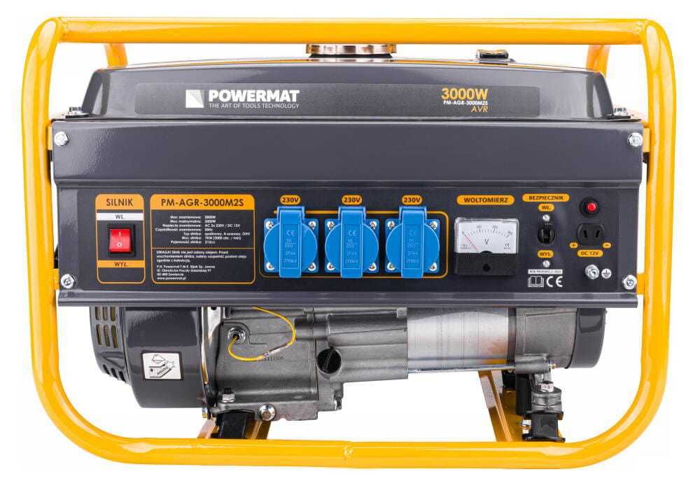 POWERMAT Agregat Prądotwórczy Generator 3000w Avr 7Km PM-AGR-3000M2S