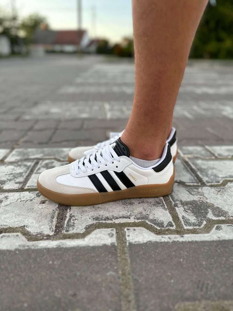 Кроссовки Adidas Puig Samba Palace White Black