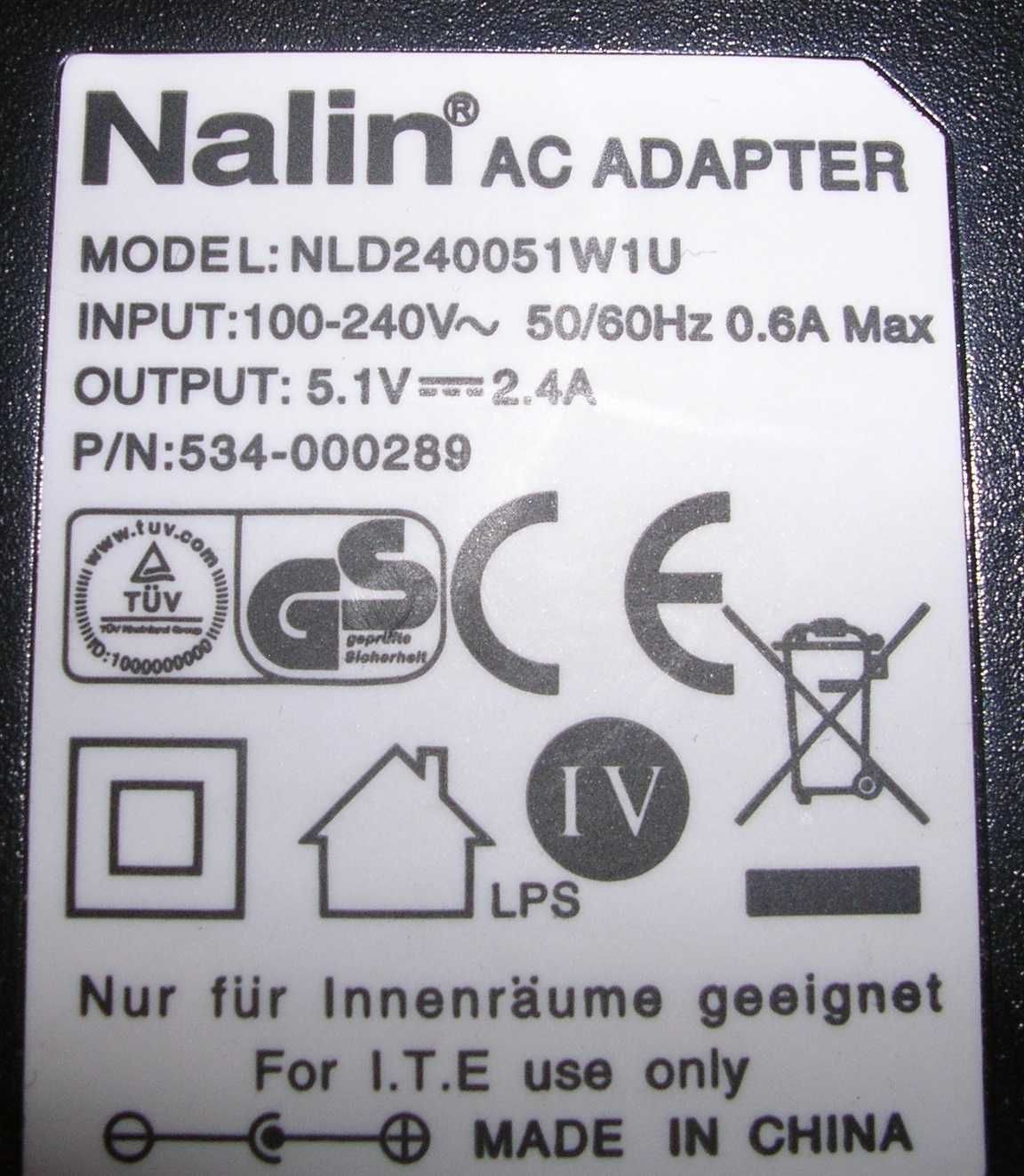 Zasilacz Nalin 5.1V 2.4A