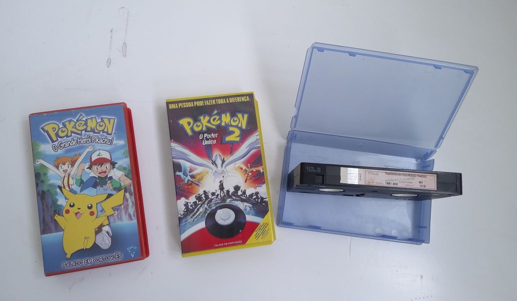 3 VHS Pokémon PT - Pokémon 2000 / 2001