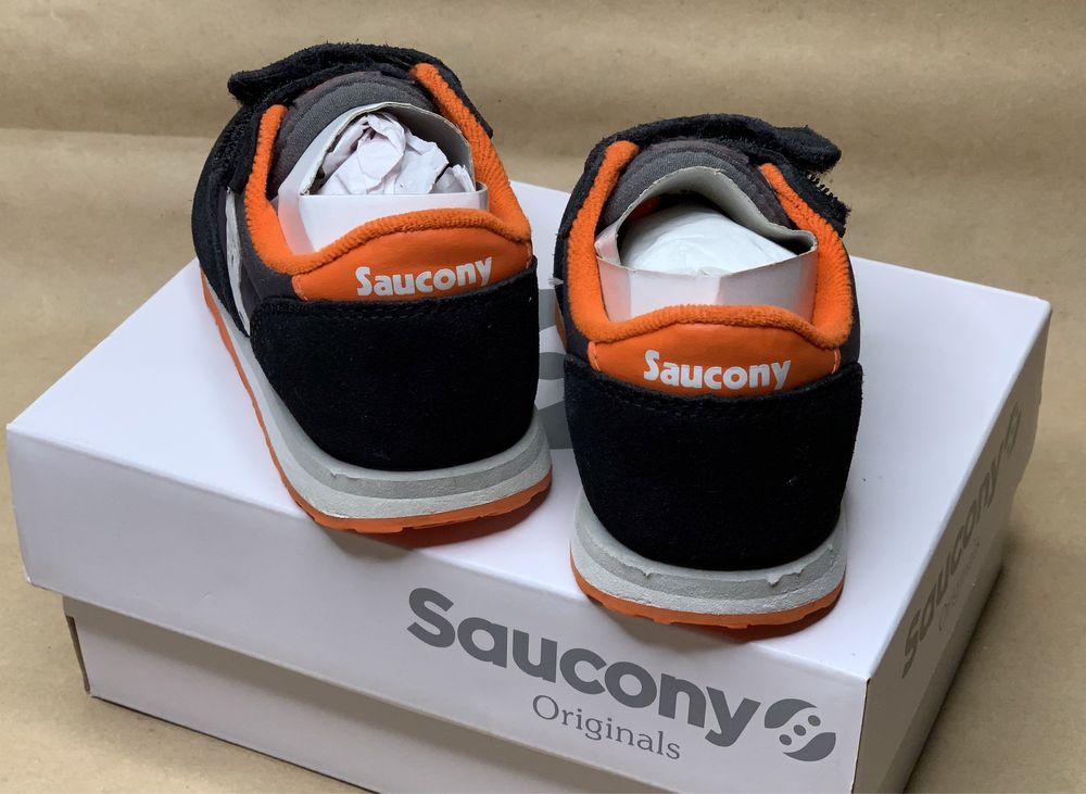 Кросівки дитячі Saucony Baby Jazz SL265156 (чорно-помаранчеві)