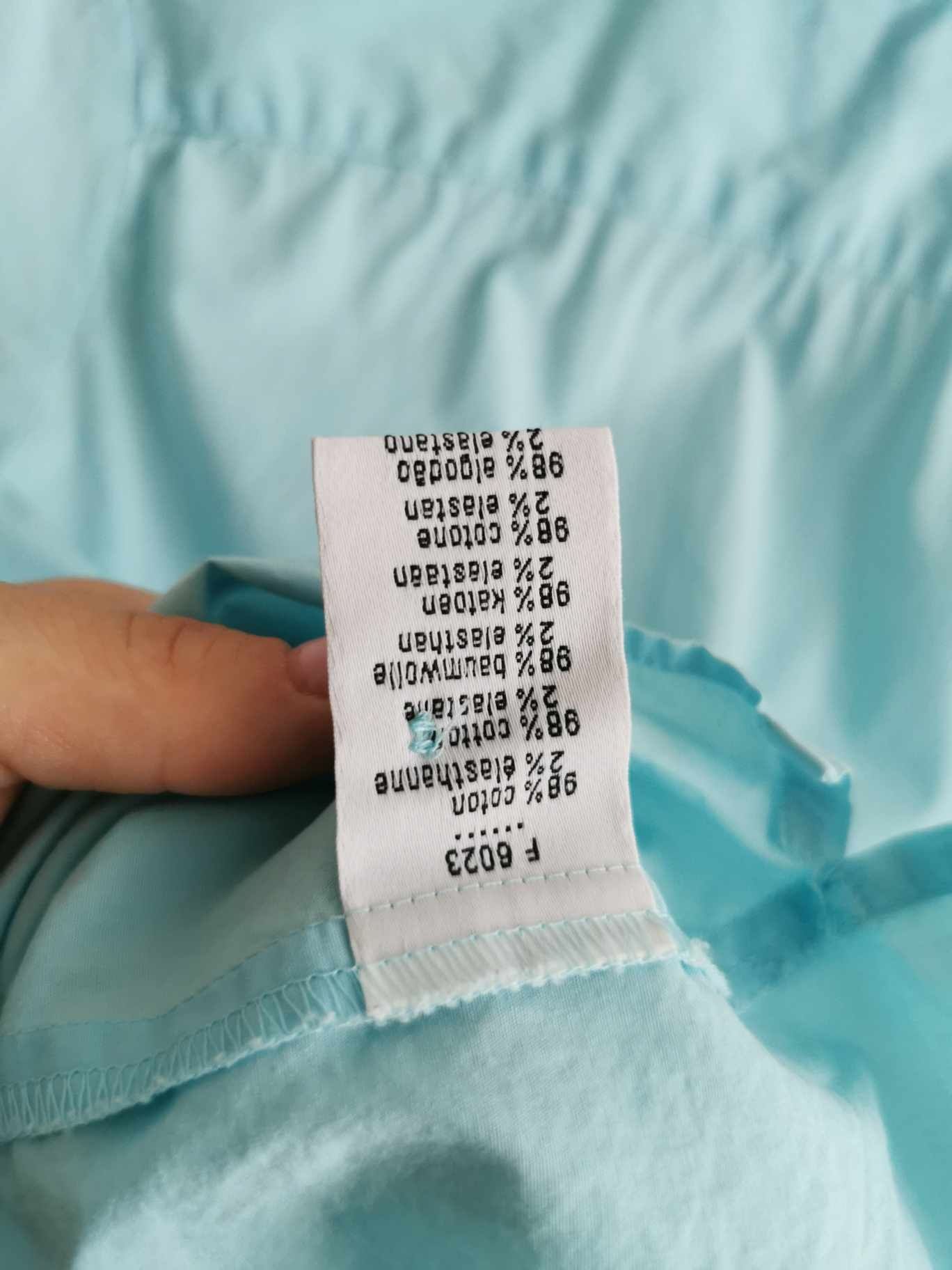 Lacoste koszula krótki rękaw damska logowana XL