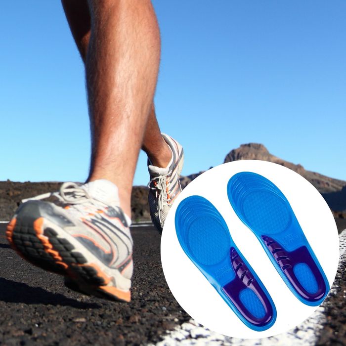 Żelowe Wkładki do Butów Amortyzujące Bolące Stopy Ostrogi Pięty 43-47