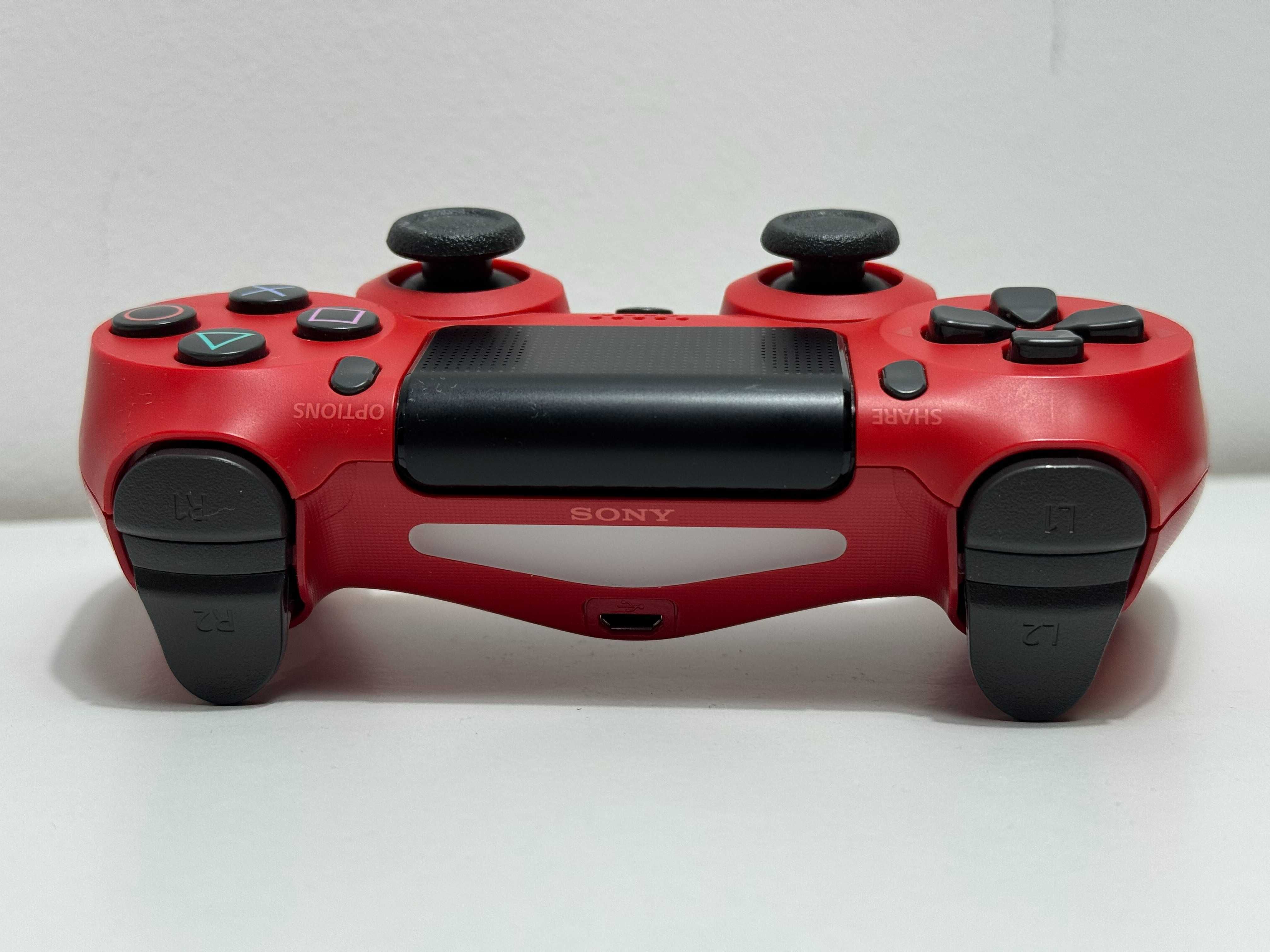 Oryginalny Pad bezprzewodowy do PS4, MAGMA RED, bdb stan!