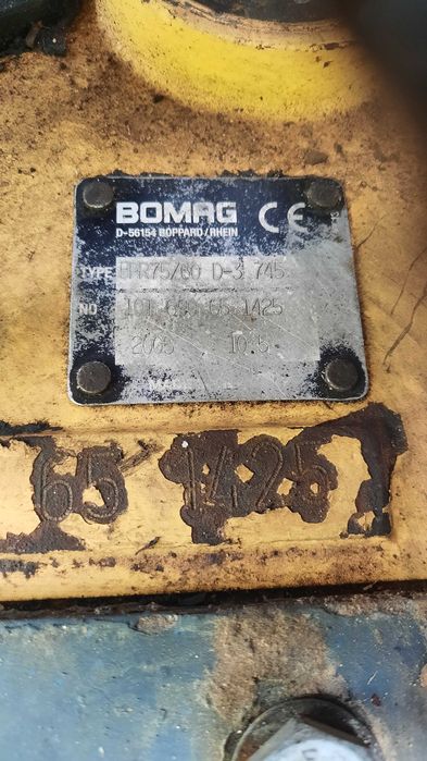 Zagęszczarka Bomag 745 kg BPR75/60 uszkodzona na części