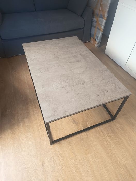 Stolik kawowy jysk 75x115 cm 45cm wys. Imitacja kamienia loft