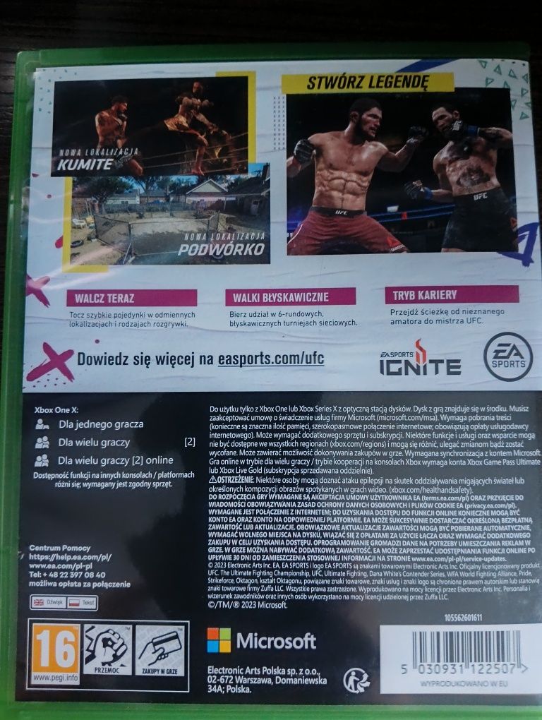 Ufc 4 na Xbox one NOWA!