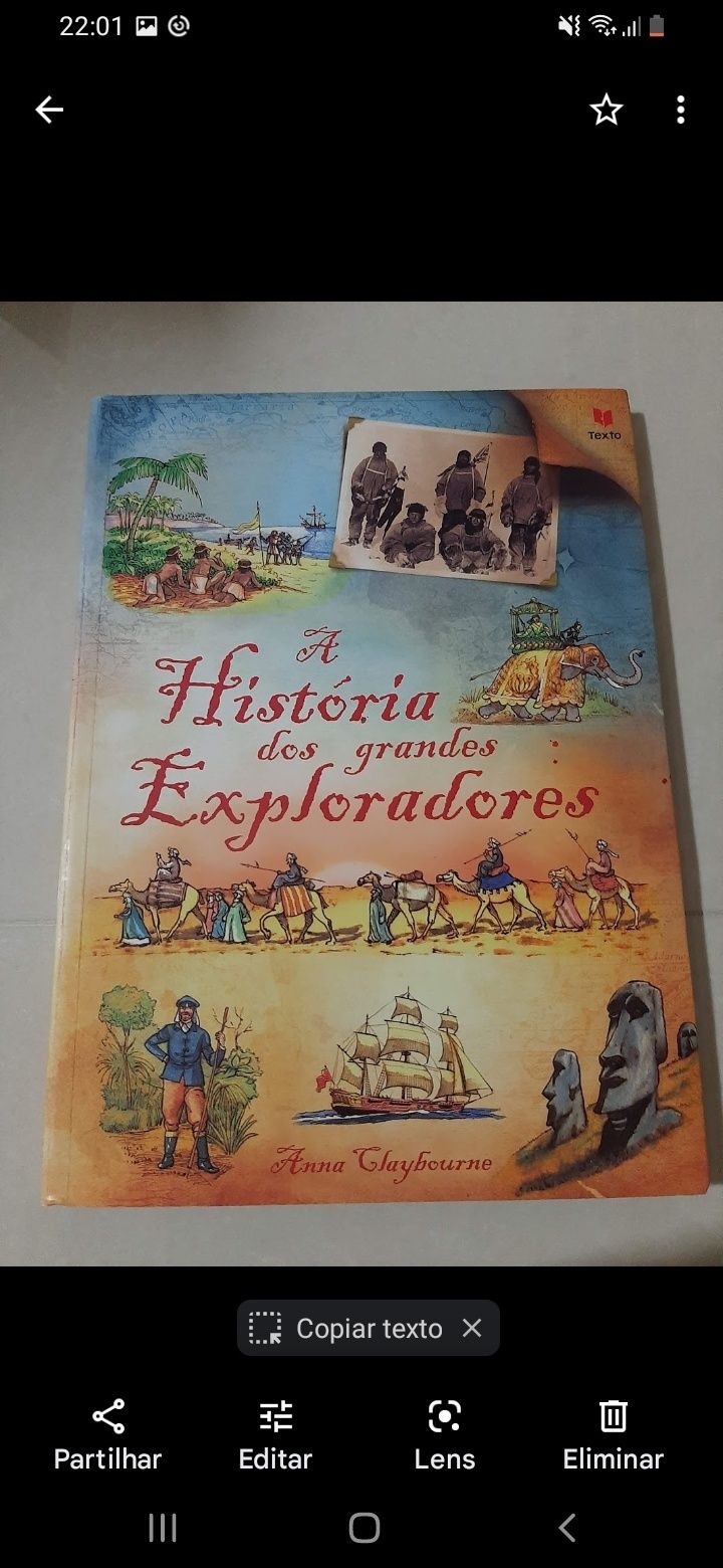 A história dos grandes exploradores.