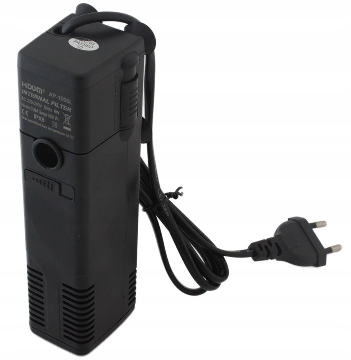 Filtr Wody Gąbkowy Do Akwarium Wewnętrzny Pompka Napowietrzacz 600l/h