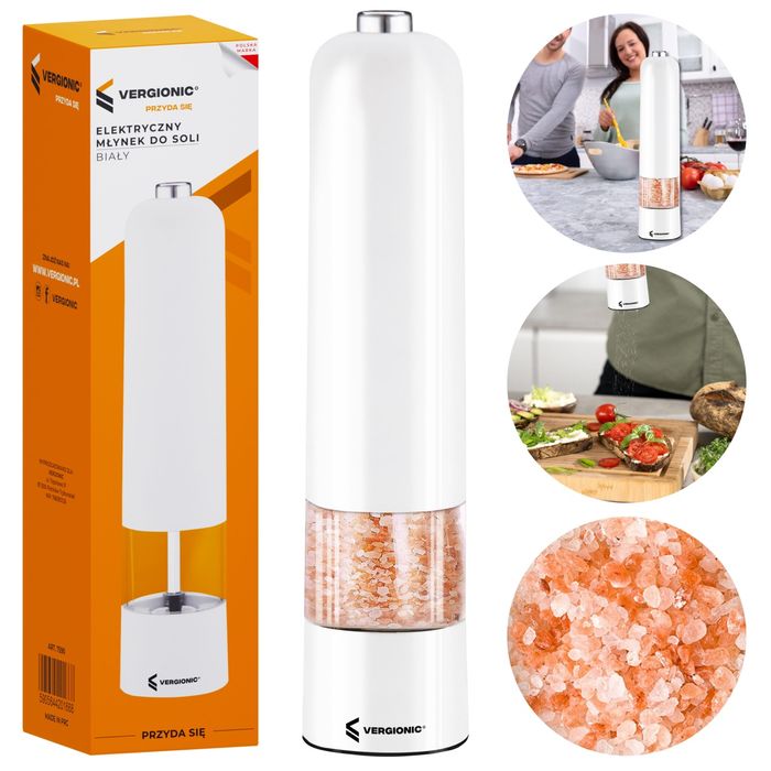 Młynek elektryczny do soli do pieprzu