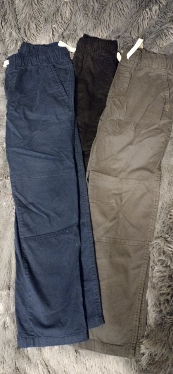 3szt zestaw spodni 134cm 10 lat