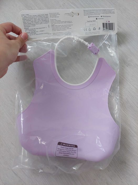 Śliniaczek plastikowy Twistshake fioletowy kolor bzu blw