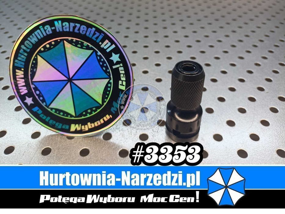Adapter udarowy do klucza 1/2" na 1/4" HEX  redukcja 1/2" na 1/4" HEX