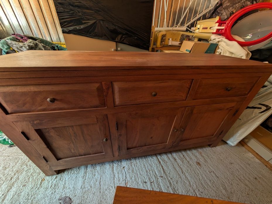 Komoda kolonialna z litego drewna mango 150x45x80 – solidna, masywna