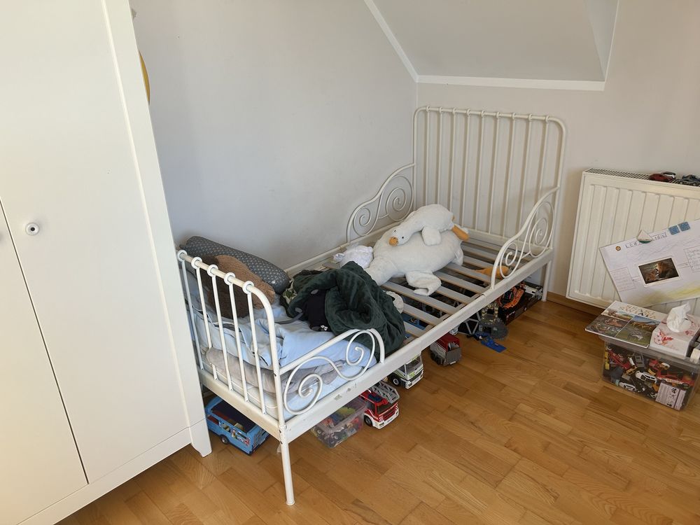 Łóżko białe ikea dziecięce