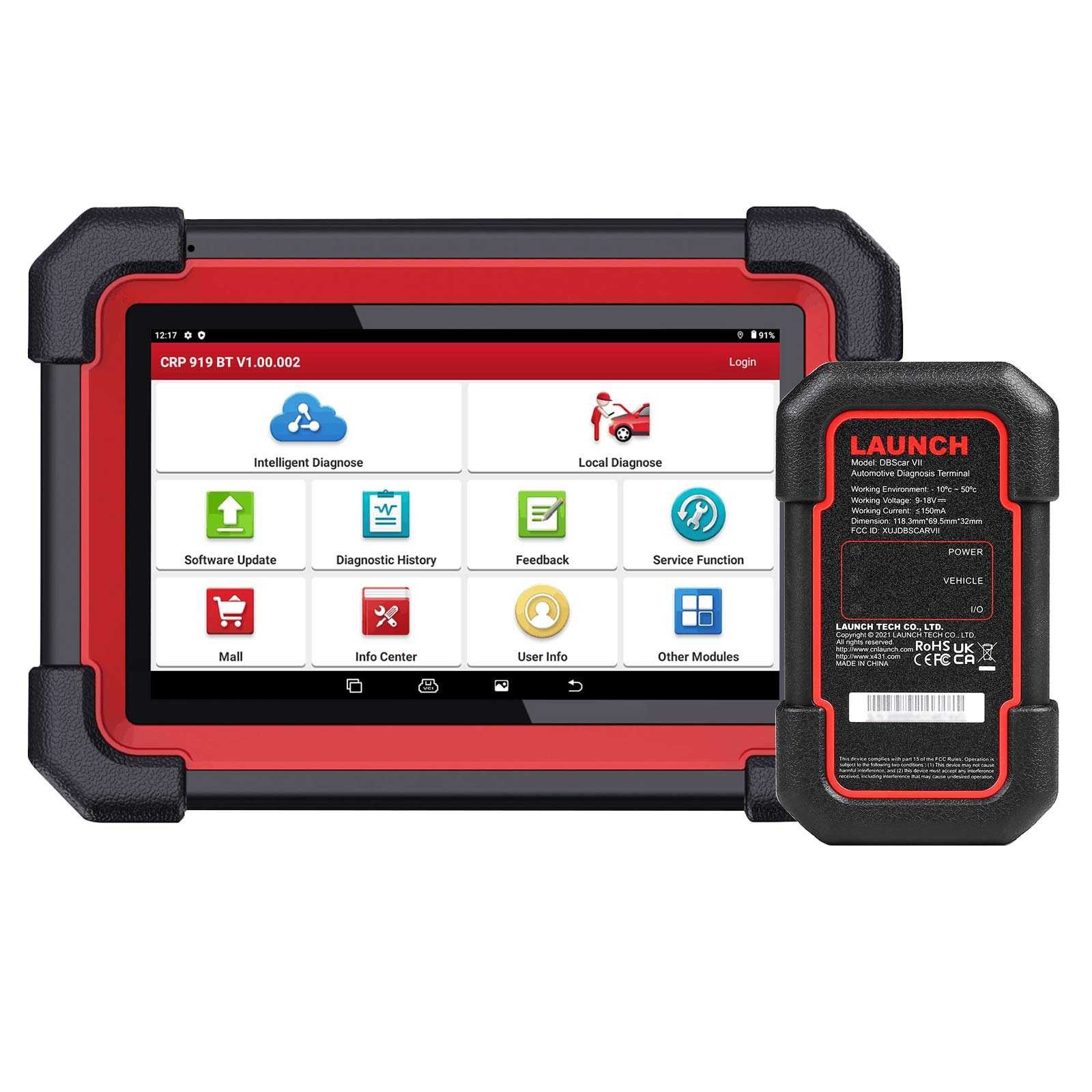 LAUNCH X431 CRP919E BT Interfejs Tester Skaner Diagnostyczny CANFD FCA