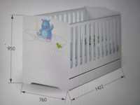 Łóżeczko dla niemowląt i dzieci- firmy MEBLIK 140x70