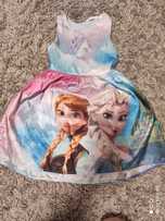 Sukienka na bal przebranie ELSA i Anna kraina lodu h&m j.nowa r. 110