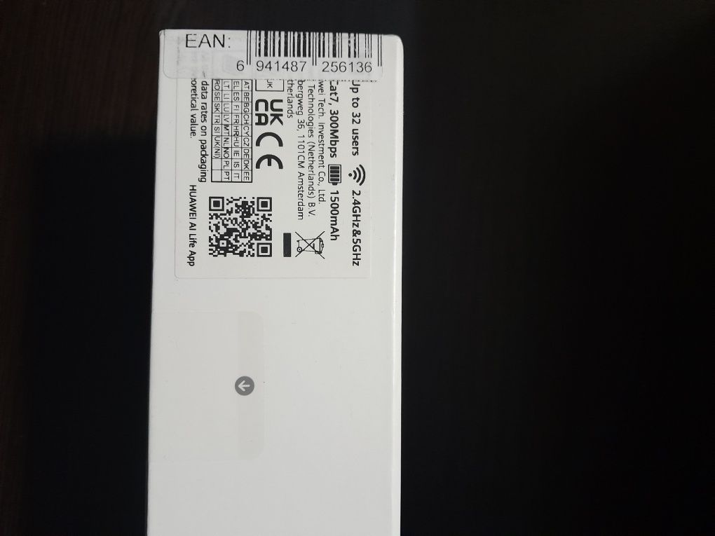 Роутер HUAWEI 4G+ Mobile WiFi 3s E5783-230a Black