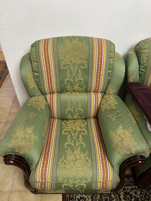 Sofá vintage + 2 poltronas