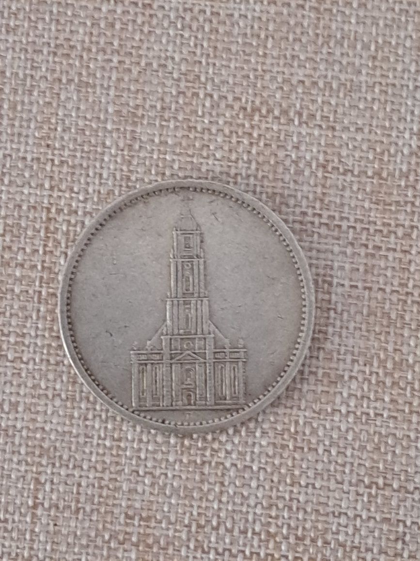 Srebrna  moneta  5 marek.