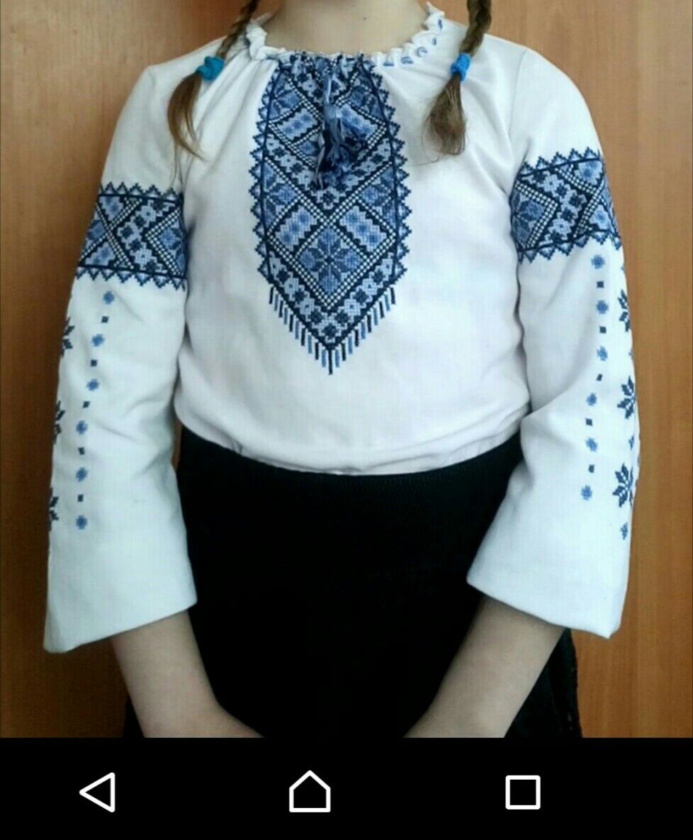 Вишиванка, домотканне полотно