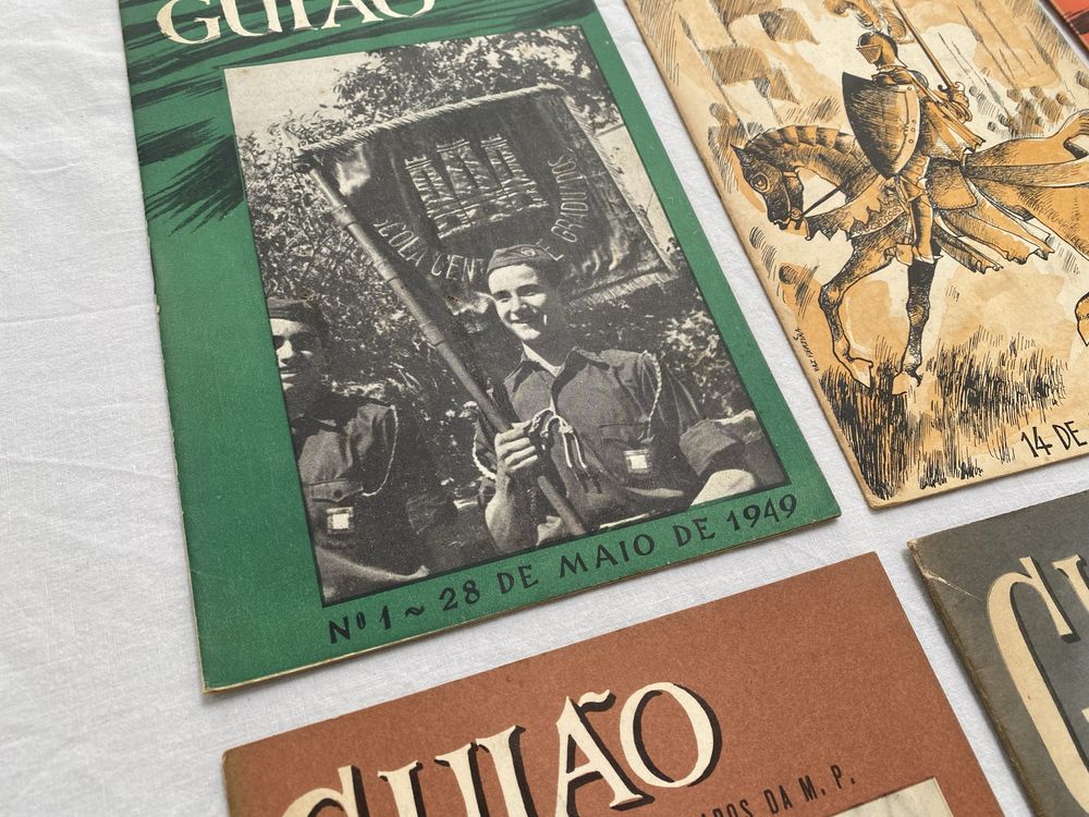 Lote 16 revistas Guião Graduados da Mocidade Portuguesa fascismo 1949