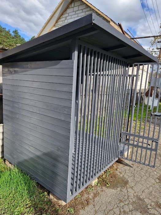 Вольєр з будкою Метал Дерево 2×1.5