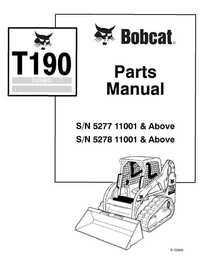 Katalog części Bobcat T 190