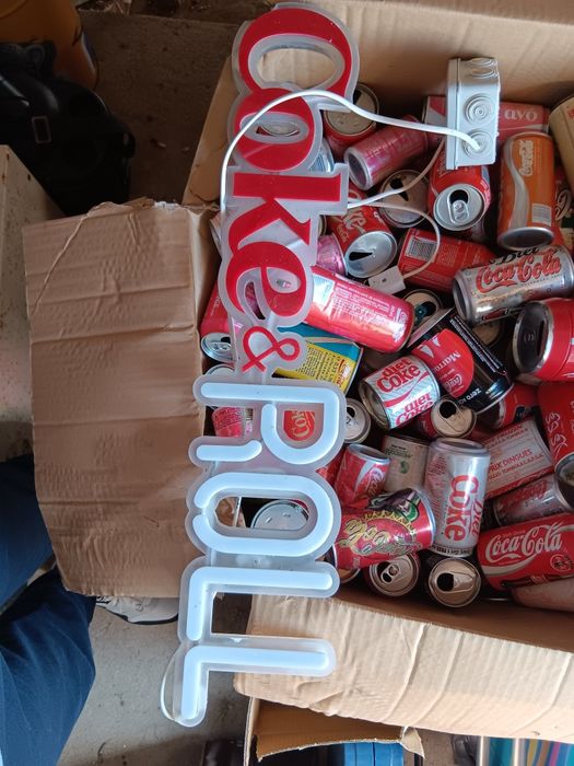 Latas antigas coca-cola