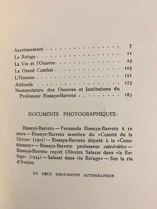 Bissaya Barreto / António Ferro/ Salazar Correspondência