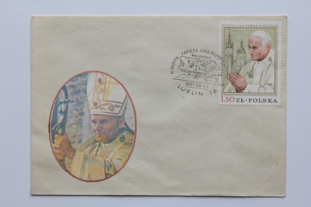 Znaczki koperty polskie FDC III wizyta Papieża Jana Pawła II w Polsce