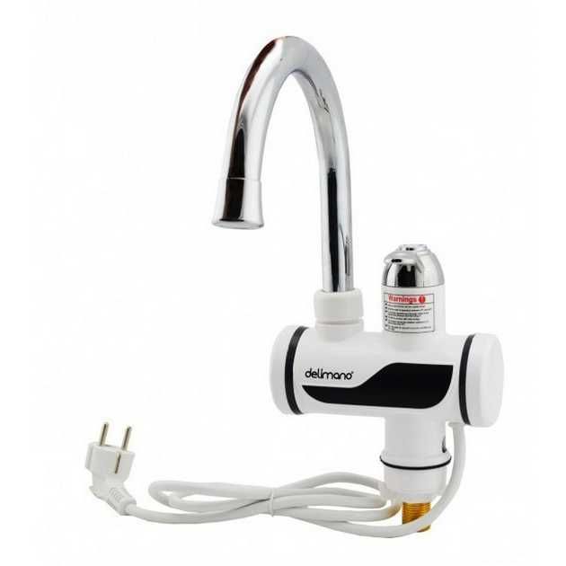 Проточный кран водонагреватель с подогревом бойлер с душем, смеситель