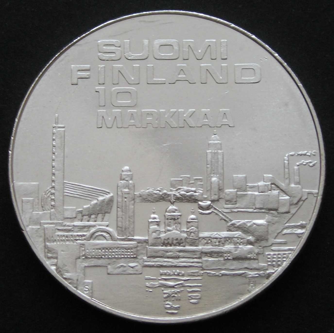 Finlandia 10 markkaa marek 1971 - ME LA - srebro - stan 2