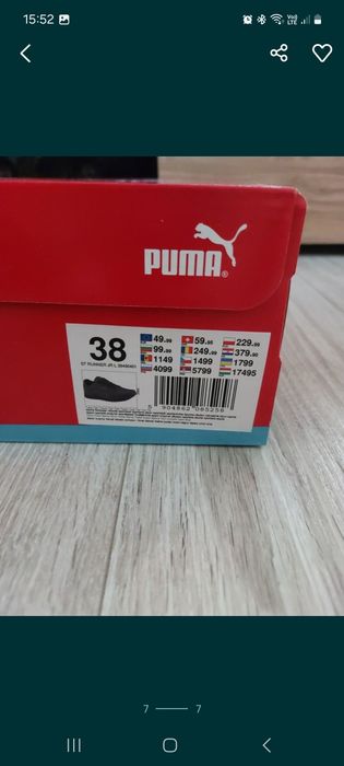 Snakersy puma roz. 38