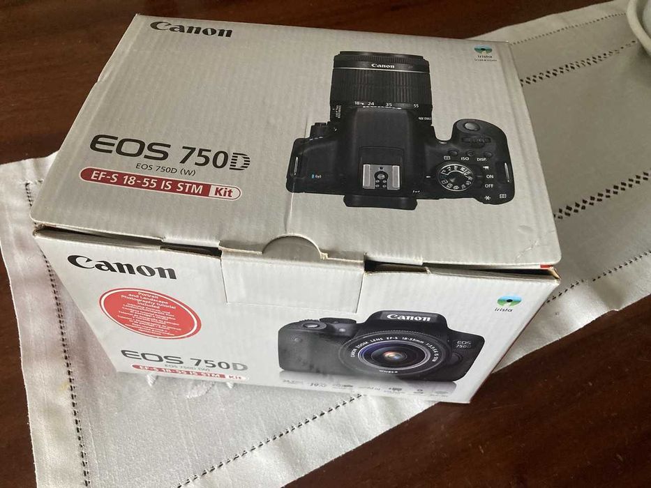 Vendo Canon EOS 750D com objectiva EF-S 18-55 IS STM Kit
