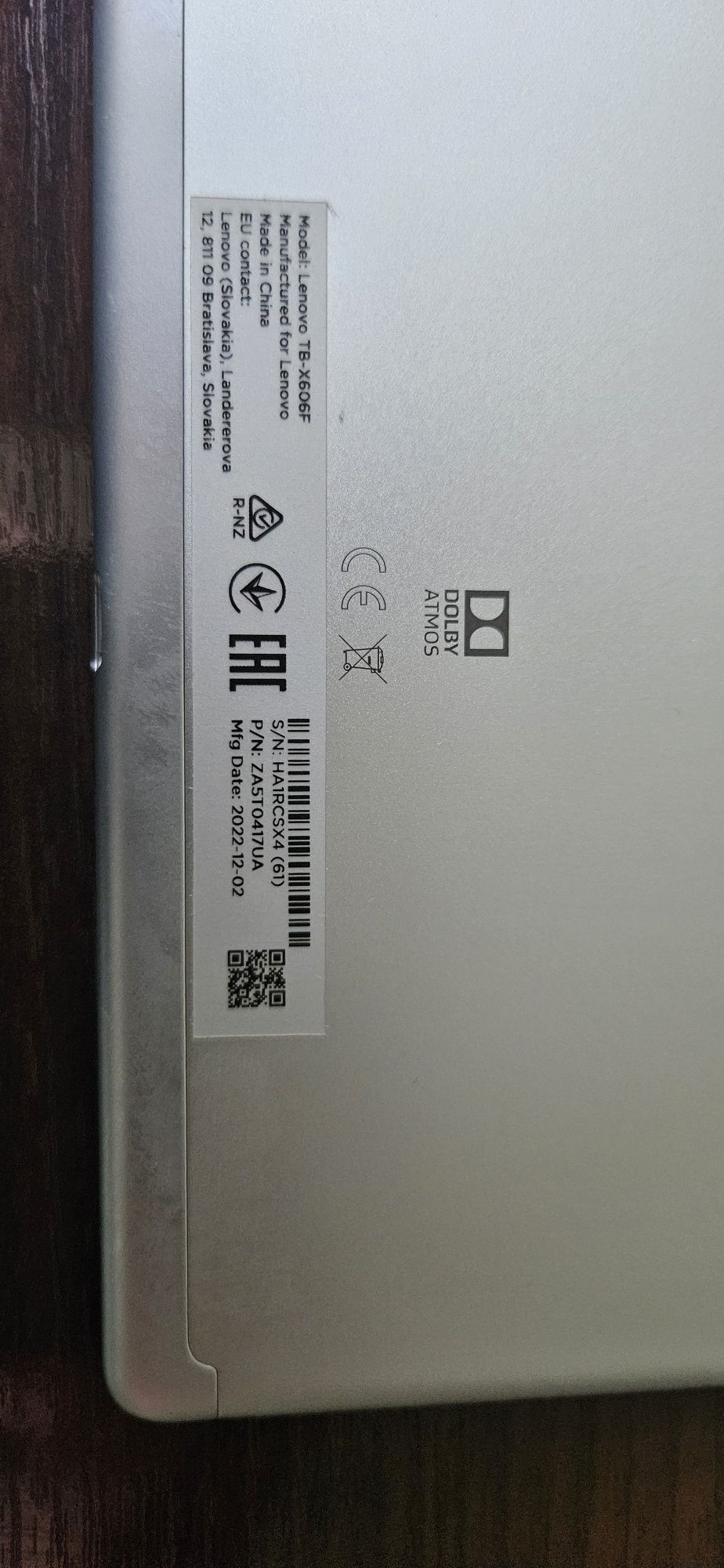 Планшет Lenovo Tab M10 FHD Plus TB-X606F 4/64GB Wi-Fi