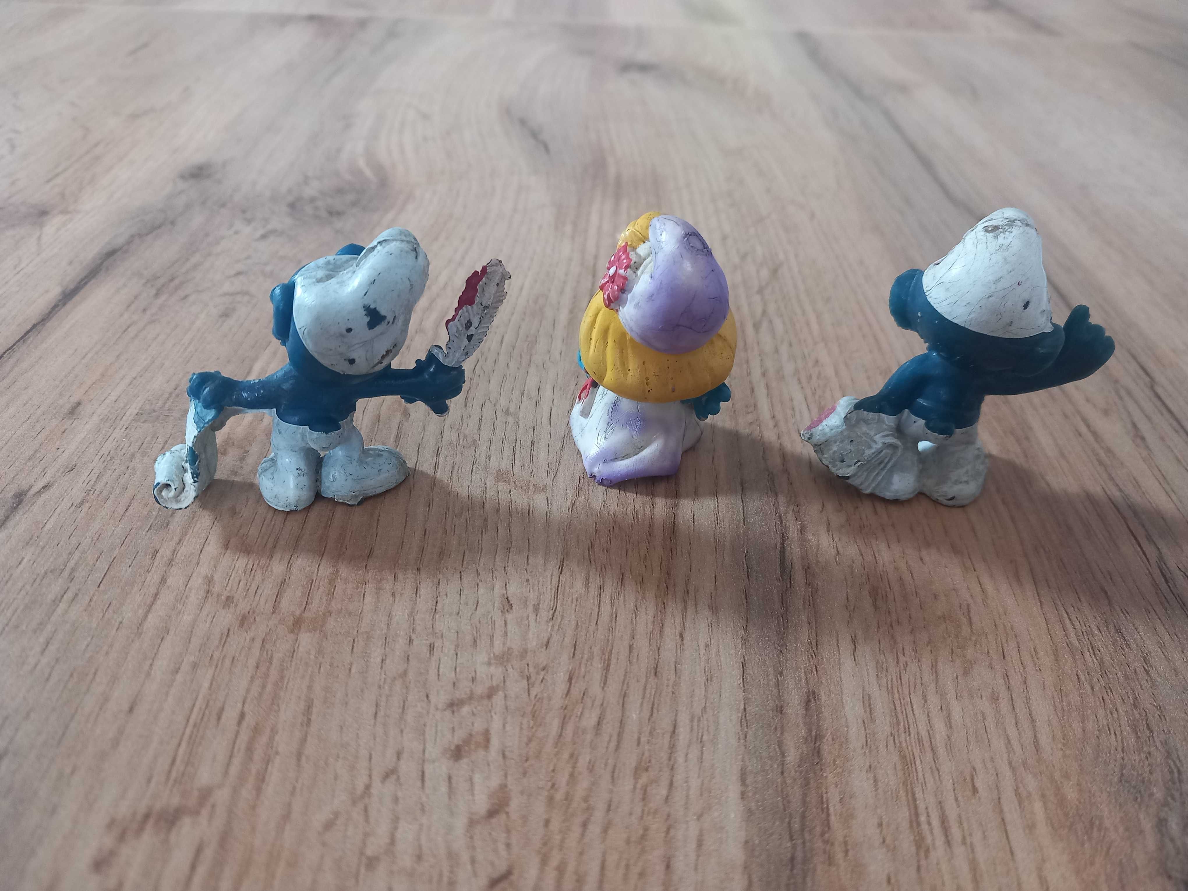 Smerfy figurki bootlegi. Smurfy z PRL-u