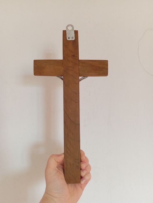 Krzyż drewniany PRL 60 letni