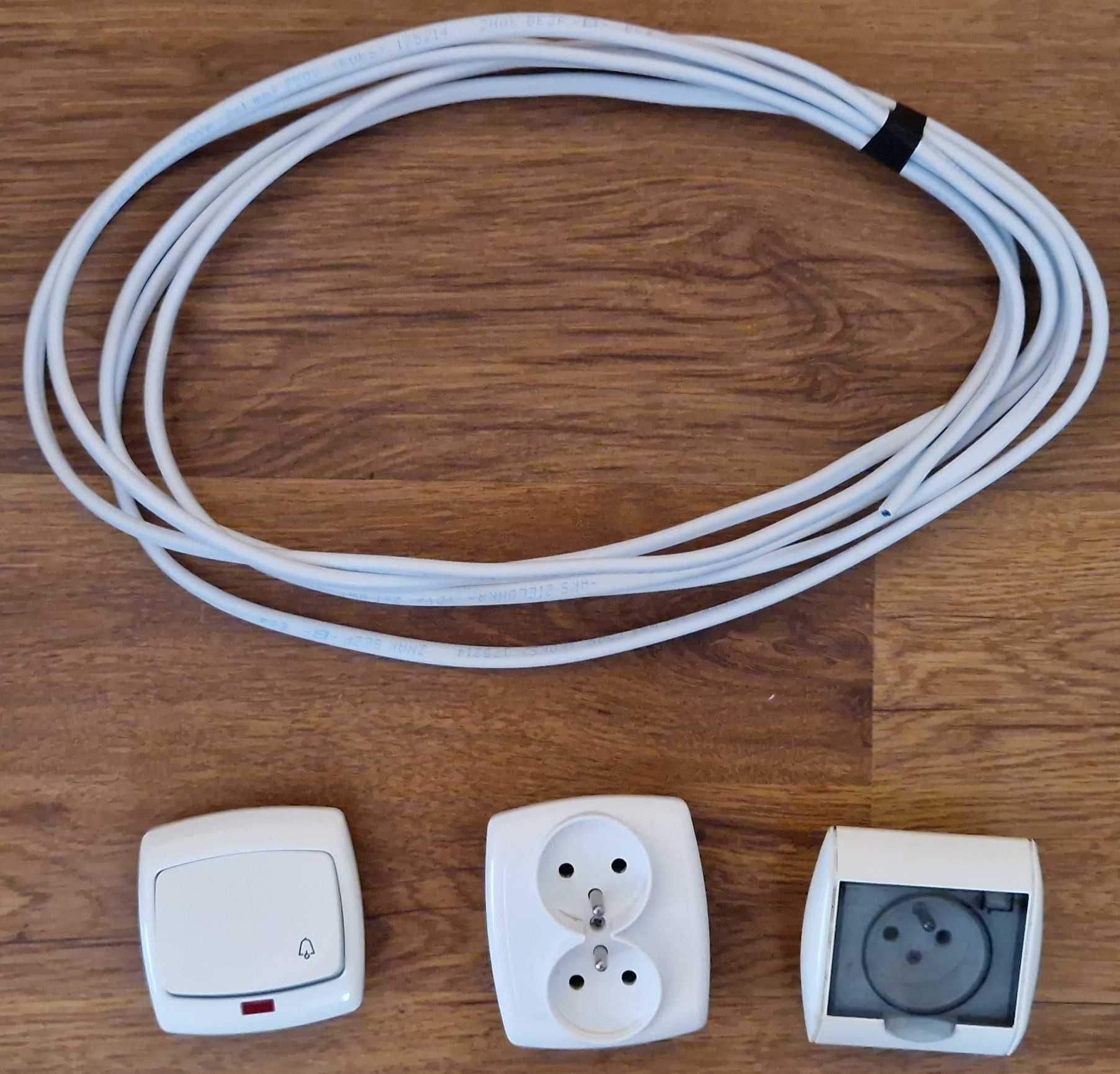 Instalacja elektr. - ramki, puszki, bezpieczniki, kabel, gniazda etc.