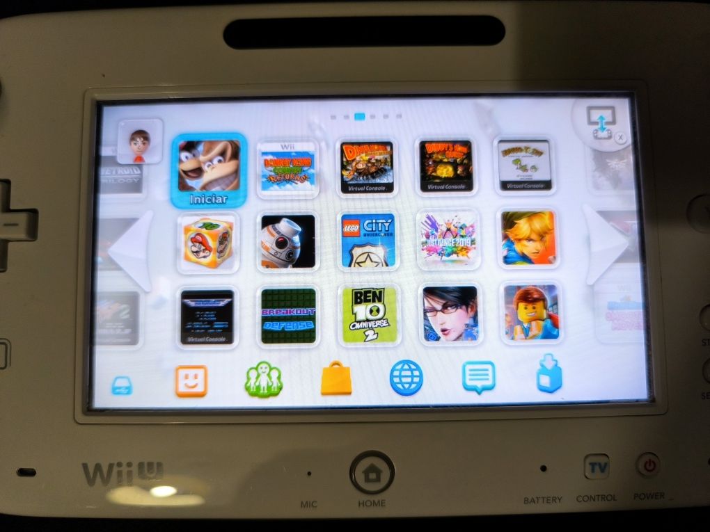 Consola WiiU desbloqueada com mais de 60jogos