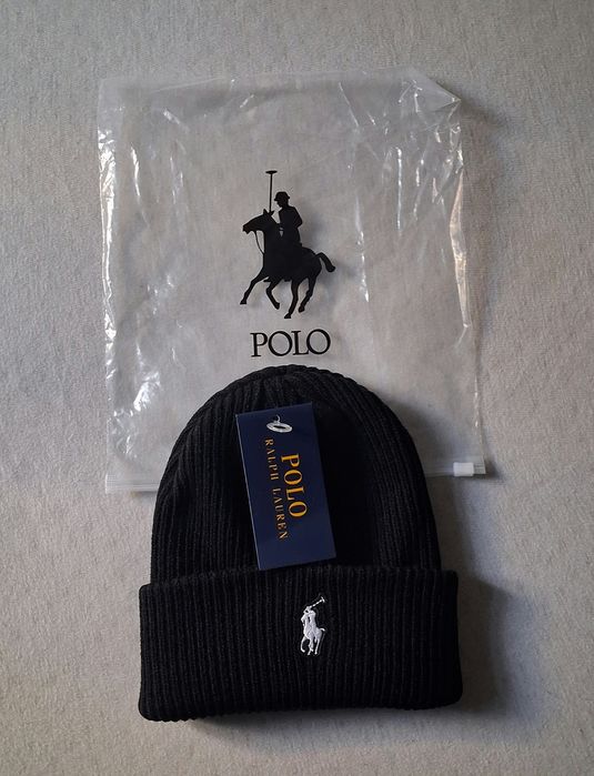 Czapka ralph lauren polo czarna