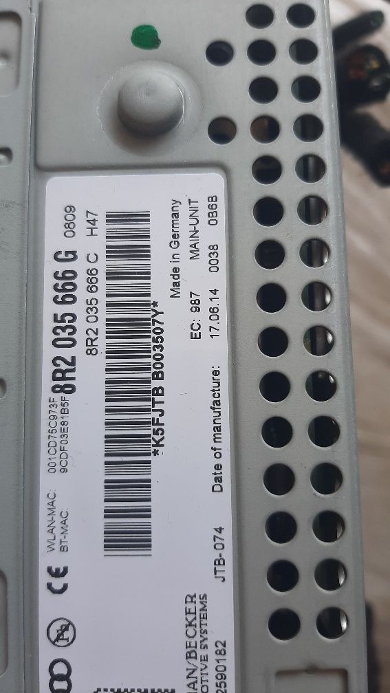 Audi a4 b8 a5 Q5 Multimedia Radio Nawigacja 8R2.035.666G HARMAN