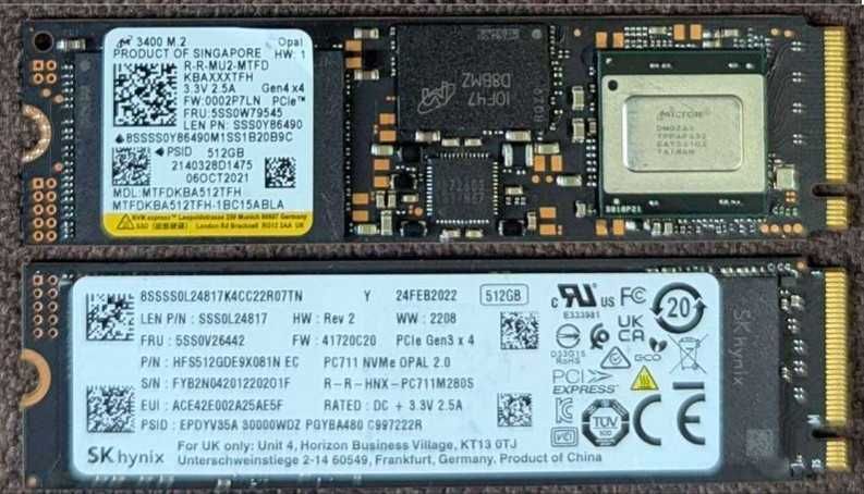 SSD M2 NVME Pcie 3.0/4.0. (256-512-1TB)